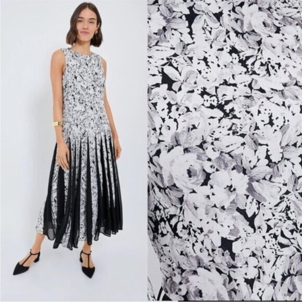 Tuckernuck Black and White Floral Maxi Dress